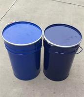 Fûts de fer en acier en métal bleu de qualité alimentaire de 25 litres avec couvercle fermé pour le stockage d'huile Capacité de 55 gallons