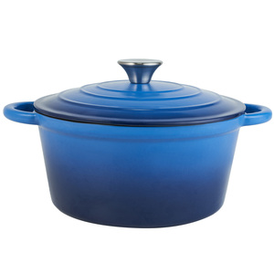 Cocotte en fonte émaillée 4,5 QT, rétention d'humidité, chauffage, fond antiadhésif en acier inoxydable, ustensiles de cuisine pour la maison et le commerce - Product Image 1