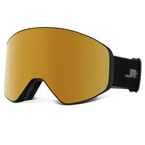 Skibril Oem Custom Logo Groothandel Beschermende Anti-Fog Magnetische Verwijderbare Lens Snowboard Bril Sneeuwbril Voor Mannen Vrouwen