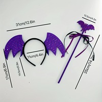 Ensemble de 4 pièces pour déguisement de sorcière, araignée, chauve-souris, fée, baguette magique, tenue de fête pour filles, costumes de carnaval, sorcier, vampire