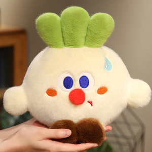 Jouets en peluche personnalisés de <span class=keywords><strong>dessin</strong></span> Kawaii Design ail carotte brocoli champignon fruits et légumes jouet en peluche - Product Image 2