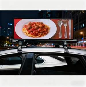 Pantalla LED para Techo de Taxi P4 para Publicidad Exterior a Todo Color con Presentación Visual de Información - Product Image 4