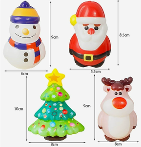 Jouets Squishy de Noël Père Noël Bonhomme de neige Renne Arbre Jouet à presser doux Unisexe 2 à 14 ans Plastique - Product Image 3