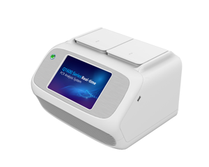 Mini-test ADN 16 puits bon marché de laboratoire Système QPCR en temps réel Thermocycleur Gentier avec deux blocs - Product Image 4