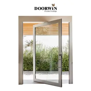 Popular Villa Design Aluminum Pivot Entry Door With Glass