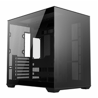 AntarcChill OEM Mid Tower PC Chassis Cabinet Computer Casing Full View Gaming Computer Cases with Dual Tempered Glass Panel