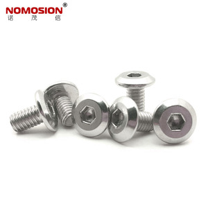 NOMOSION M6x10mm Pan Head <b>Socket</b> Cap <b>Screw</b> 304 Stainless Steel Metric Class 8.8 Plain Finish - Product Image 1