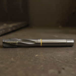 Macho de roscar estándar TA1471 sin recubrimiento, helicoidal de 15 grados para orificios ciegos, tolerancia 6H, machos y terrajas - Product Image 3