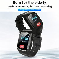 Montre connectée VA36 avec support intelligent, OEM ODM, podomètre 4G, suivi de santé, appel SOS, localisation GPS pour personnes âgées