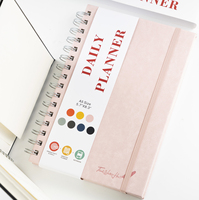 Carnet de planification A5 2027 en spirale pour étudiants, en cuir, personnalisable, à feuilles mobiles, fournitures scolaires