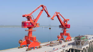 Hochwertige Single Jib Portal Schwenk krane Dock Arm Gear Versand krane zum Verkauf - Product Image 6