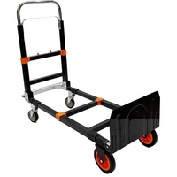 Chariot à main convertible 3 en 1 portable avec poignée télescopique pour entrepôt, supermarché, bureau