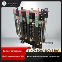Transformateur de chauffage monophasé Huadian Huyong DG-80KVA à double enroulement en aluminium pour fours électriques 1-10000A