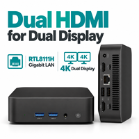ODM Core I7 6500U 8 16GB 256 512GB 4K Dual HD-MI Display Type C Win 11/10 Mini PC Gaming Micro Desktop Komputer Kantor Kerja