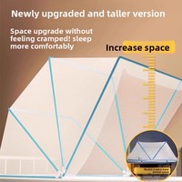 Moustiquaire pliable sans installation pour adultes, idéale pour dortoirs étudiants, avec mailles épaisses anti-moustiques, couvre-lit universel pour chambre à coucher