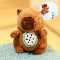 Capybara Pluche Knuffel Speelgoed Schattig Klein Hangertje Sleutelhanger Tas Charm Grensoverschrijdend Figuurtje voor 14 jaar en ouder Unisex Cadeau Groothandel