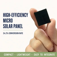 Panel Surya Mini 1V 0.1W Kustom Tahan Air ETFE Efisiensi Tinggi untuk Perangkat Elektronik dan Sensor Daya Rendah