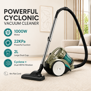 Bagless Canister <b>Vacuum</b> Cleaner 22kPa Cyclonic Dual 2L Dust Cup Cylinder <b>Vacuum</b> Cleaner for Hard Floor Carpet Pet Hair OEM ODM - Product Image 1