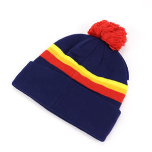 หมวกไหมพรมปอมอะคริลิคสำหรับผู้ชายและผู้หญิงหมวกบีนนี่ทำจากอะคริลิคพร้อมฉลากแบรนด์ของคุณหมวกกอล์ฟหมวกถัก - Product Image 4