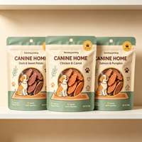 Sacs refermables personnalisés en nylon BOPP pour aliments pour animaux de compagnie, résistants à l'humidité, avec impression en héliogravure, pour friandises pour chiots et chatons