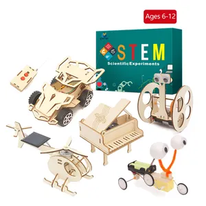 Kit educativo montessori de madera para niños, juguetes de madera personalizados para Aprendizaje de ciencia, vapor, bricolaje, vástago Solar, 2023