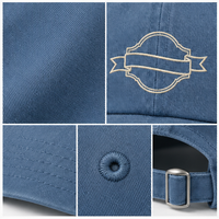 Gorra de Papá de Lujo Estructurada de Algodón Cepillado con 6 Paneles, Ajustable, con Logotipo Personalizado y Bordado, Fabricada Directamente de Fábrica (OEM)