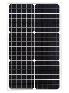 Small 30w 30watts Solar Panels 40 50 80 Watt 50watt 12v 18v 10w 20w 30w 40w 40 W 50w 60w 70w 75w 80w Mono Black Solar Panel