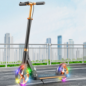 <span class=keywords><strong>Trottinette</strong></span> pliable 3 roues rose, noire et blanche en acier et plastique, <span class=keywords><strong>légère</strong></span>, fonction tricycle pour adultes et enfants, avec lumière LED et réglage de la hauteur - Product Image 1