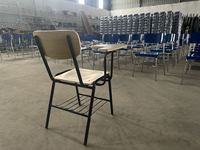 Muebles Escolares de Diseño Tradicional de Alta Calidad al por Mayor, Silla de Escritorio para Estudiantes de Madera para Aula, Tableta de Escritura