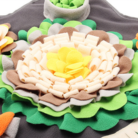 Juguete de alimentación lenta para perros grandes de 60 cm, tapete olfativo suave con forma de flor para juegos de enriquecimiento