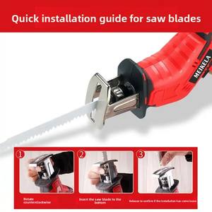 Scie de jardin électrique, <span class=keywords><strong>machette</strong></span>, outil pour briques, menuisier, tuyaux en plastique, batterie au lithium rechargeable - Product Image 3