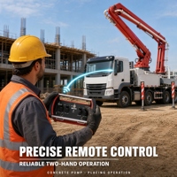 hydraulique joystick vanne directionnelle 4 leviers camion grue radio kits de télécommande intelligents