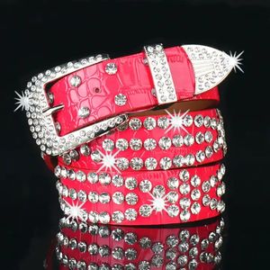 <span class=keywords><strong>Ceinture</strong></span> de Luxe <span class=keywords><strong>BB</strong></span> <span class=keywords><strong>Simon</strong></span> en Cuir Brillant à Cristaux pour Femmes, Unisexe, Sertie de Diamants Imitation Strass, Style Western Cowboy, Tendance et de Marque - Product Image 3