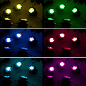 Luz Subacuática Solar IP68, RGB, para Exteriores, Jardín, Patio, Césped, Rocas, Piscina, Focos Subacuáticos - Product Image 5