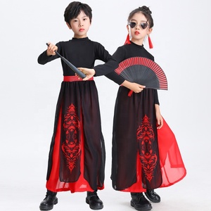 Gran Oferta: Trajes Clásicos <span class=keywords><strong>de</strong></span> <span class=keywords><strong>Danza</strong></span> del Abanico para Niños, Estilo Dragón <span class=keywords><strong>de</strong></span> Nieve, Canto Chino, para Niños y Niñas, Estilo Antiguo Chino - Product Image 5