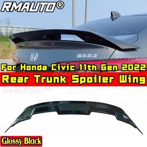 ชุดแต่งสปอยเลอร์หลังคาร์บอนไฟเบอร์สไตล์สปอร์ตสำหรับ Honda Civic รุ่นที่ 11 ปี 2022 ปีกสปอยเลอร์ท้ายรถยนต์ อุปกรณ์ตกแต่งรถยนต์ - Product Image 2