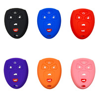 Chevrolet/GMC 5 boutons Silicone télécommande clé étui sans étiquette clé couverture pour Buick Envision nouveau siècle voiture clé accessoires