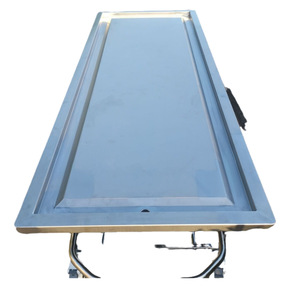 Manufacturer supplies stainless steel autopsy <b>tables</b>, autopsy stations, and sampling <b>tables</b> for autopsy rooms; height - Product Image 5