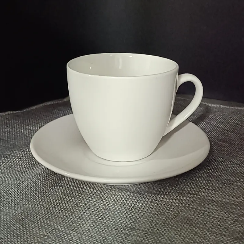 Wholesale Custom Printed 8oz Cappuccino Cups Coffee Drinks Latte Cafe Mocha Tea Cup and Saucer Sets