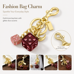 Llavero <span class=keywords><strong>de</strong></span> <span class=keywords><strong>cristal</strong></span> epoxi con letras, colgante hexagonal rosa <span class=keywords><strong>de</strong></span> la suerte, cubo del alfabeto, adorno para bolso, regalo para mujeres y estudiantes - Product Image 1