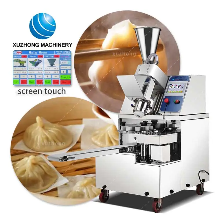 高効率Siopao Baoパンメーカー機Momo蒸しパン穀物製品製造機自動スープ餃子機