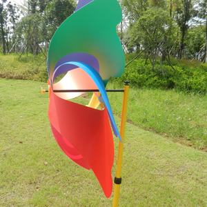 1.5m extérieur bricolage coloré <span class=keywords><strong>moulin</strong></span> <span class=keywords><strong>à</strong></span> <span class=keywords><strong>vent</strong></span> en plastique jouet pour enfants et immobilier scénique jardin planification d'événements cadeau parfait et vente en gros - Product Image 4