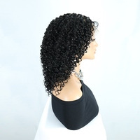 Perruque tressée en dentelle complète 360 avec cheveux bouclés bohèmes, tresse sans nœuds carrée, perruque en dentelle 16 pouces