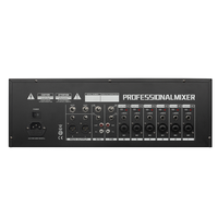 Console de mixage audio 10 canaux DP10 à montage en rack avec 99 effets DSP intégrés, égaliseur 3 bandes, sortie stéréo pour sonorisation de scène