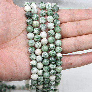 Natural <b>Blue</b> Spotted Stone Loose <b>Beads</b> Round 8mm For Bracelet Making DIY Jewelry Accessories Wholesale - Product Image 4