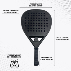 Venta profesional de fábrica, raqueta de Pádel suave roja EVA para tenis de playa, raqueta de Pádel de tenis de tamaño personalizado duradero con logotipo deportivo - Product Image 6