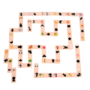 Gioco Educativo in Legno con <span class=keywords><strong>Ombre</strong></span> Incastrate, Divertente Gioco da Tavolo per Bambini per l'Apprendimento delle Forme - Product Image 1