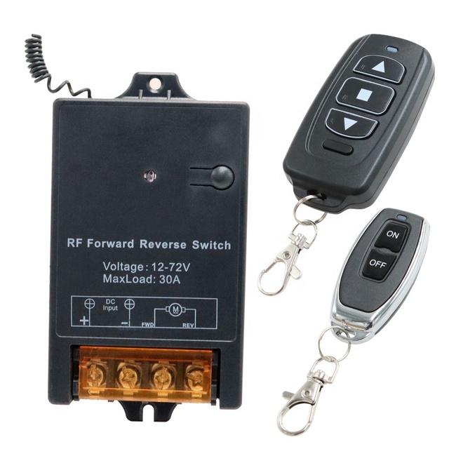 GLC 12 Volt Wireless Remote Switch 30 Amp Relay Reverse Polarity DC 12V Linear Actuator Controller Forward Remote Switches