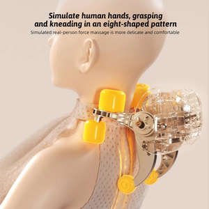 2025 New Electric Kneten Relax Shiatsu Rotlicht Heizung Ganzkörper Körper Vibrations <span class=keywords><strong>massage</strong></span> stuhl Autos itz kissen für zu Hause - Product Image 3