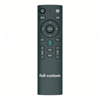 Télécommande vocale de remplacement OEM ODM d'usine à 4 boutons avec clavier en silicone pour Smart TV